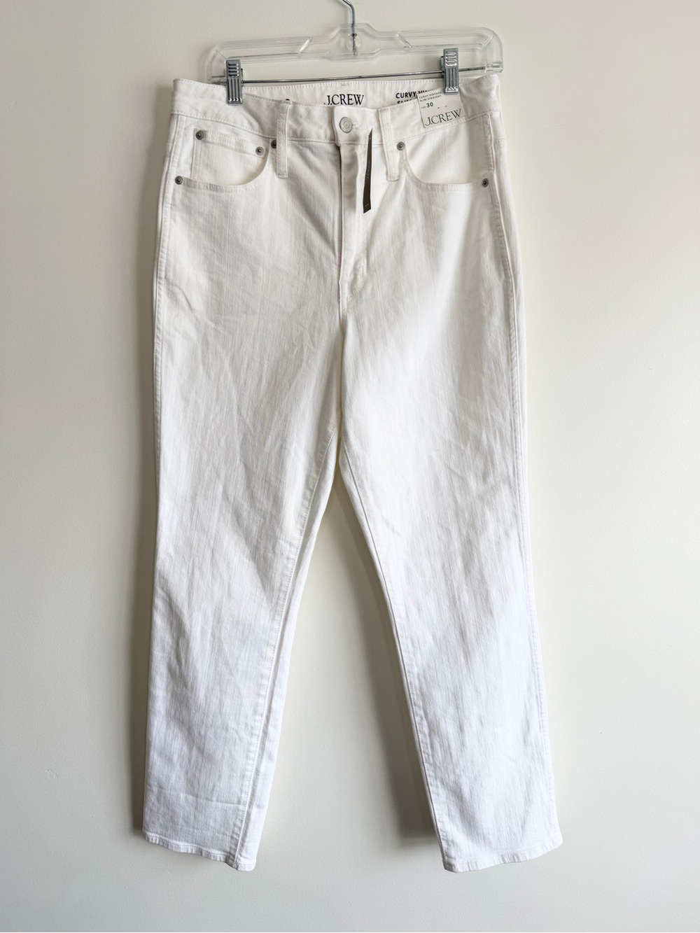 NWT J.Crew Curvy Vintage Slim Straight Jeans 30